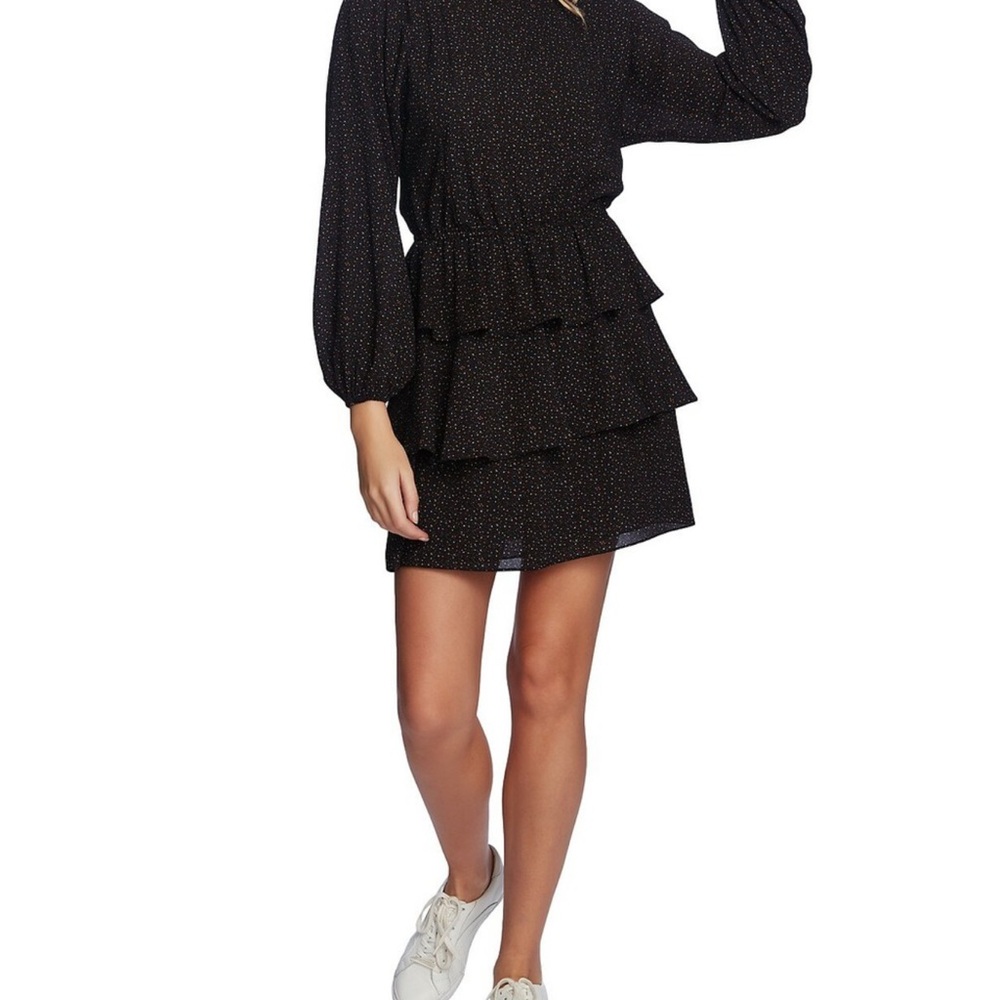 Slate Black Tiered Dress XS